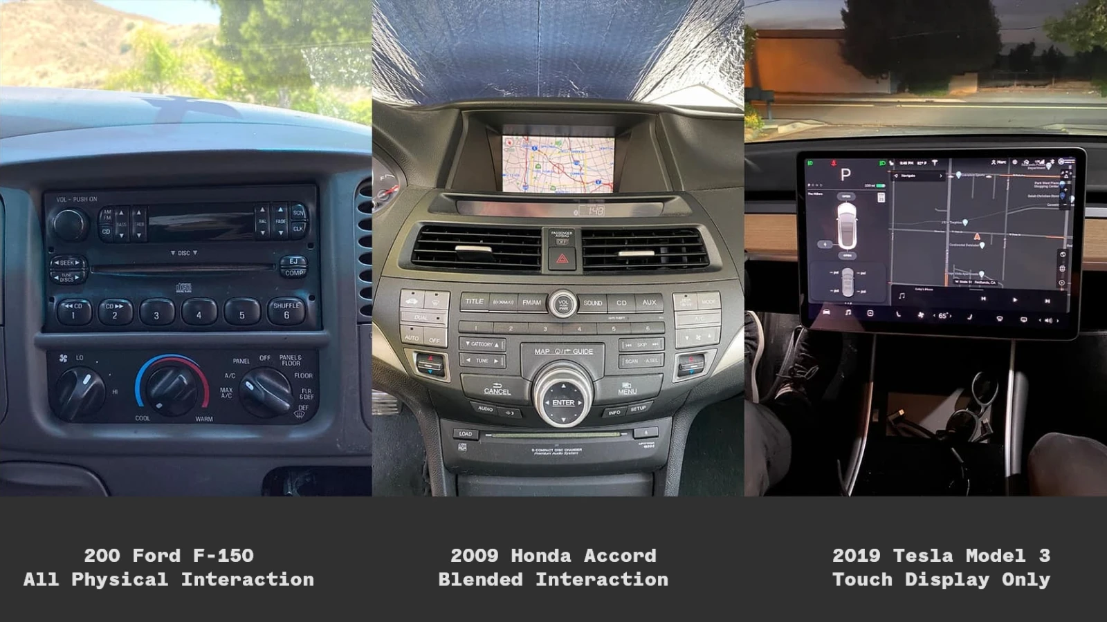 Dials vs touch comparison