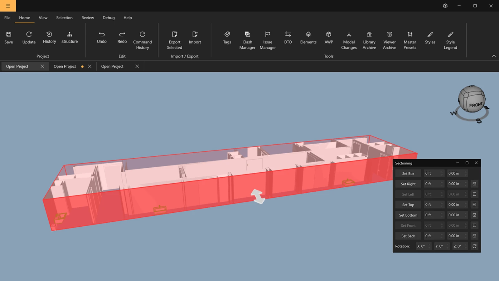 Sectioning tool redesign